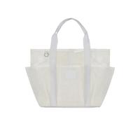 MHADBKH Borsa organizer a rete per asciugatura, Tutto bianco., Bellezza di | Portabiancheria traspirante, espandibile da 28,5 cm, design per esigenze a bordo piscina e fuga, necessità per le vacanze
