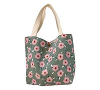 MHADBKH Borsa tote in velluto a coste borsa da spiaggia borsa per la spesa casual piccola borsa con manici per donne Grils regalo Lady Tote Bag per le donne, D, Medium