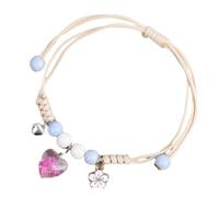MHADBKH Braccialetti regolabili con fiori secchi da ragazza, braccialetto dell'amicizia intrecciato regolabile con dettaglio floreale, Plastica, Nessuna pietra preziosa