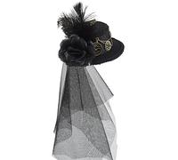 MHADBKH Cappelli Steampunk da donna con velo, festa di Halloween | Steampunk, cappello da viaggio nel tempo, accessori steampunk, Halloween, cappello a cilindro, da donna con velo