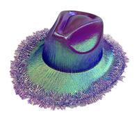 MHADBKH Cappello da cowgirl con decorazioni orpelli per feste cappello da cowboy vestire cosplay forniture per feste accessori per costumi