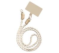 MHADBKH Cavo telefonico intrecciato a tre linee alla moda in poliestere resistente cordino per smartphone cinghia ergonomica per dispositivi e borse forte cavo in poliestere