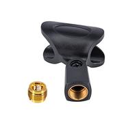 MHADBKH Clip per microfono flessibili di grandi dimensioni per tutti i trasmettitori palmari, adattatore supporto microfono rigido e filettatura in rame