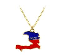 MHADBKH Collana con ciondolo ispirato ad Haiti, idea regalo etnica | Gioielli per uomini e donne, accessorio culturale, abbigliamento formale casual, eventi quotidiani o speciali