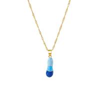 MHADBKH Collana in lega con lettera colorata personalizzata, catena regolabile, da indossare tutti i giorni, con ciondolo a forma di lettera per le donne, 25, Metallo, Nessuna pietra preziosa
