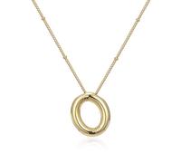 MHADBKH Collana in lega regolabile con lettere a palloncino, adatta per donne giovani e alla moda, 22 1/8, Metallo, Nessuna pietra preziosa