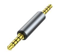 MHADBKH Convertitore da 3,5 mm maschio femmina connettori adattatore 4 sezioni accoppiatore stereo Extender per prolunga cavo