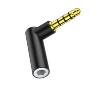 MHADBKH Convertitore da 3,5 mm maschio femmina connettori adattatore 4 sezioni accoppiatore stereo Extender per prolunga cavo