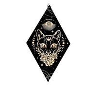 MHADBKH Decorazione da parete in legno con fasi solari e lunari, ciondolo da parete con gancio per appendere la decorazione della camera da letto domestica