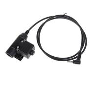 MHADBKH Durable-Military Z Tattical-U94 - Cuffie U-94/A PTT a 1 pin da 3,5 mm per radio VX-1R 5R VX168 VX160 FT60R VX-3R VX-5R FT1DR