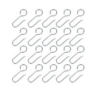 MHADBKH E versatili ganci in metallo a forma di S nastro per tende con gancio accessori per appendere per finestra senza foratura binario S