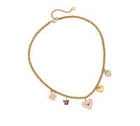 MHADBKH Elegante collana regolabile in acciaio inossidabile con design a forma di cuore, collana da donna versatile da indossare tutti i giorni, Square flowers, Acciaio inossidabile, Nessuna pietra