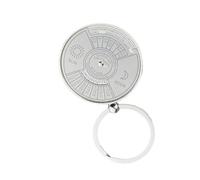 MHADBKH Elegante compasso Perpetuals Calendario Portachiavi Artigianato di Zines Lega per Business Professionisti e appassionati di viaggio, 47, Zinco, Nessuna pietra preziosa