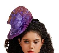 MHADBKH Elegante fascia per capelli da donna in filato Mardi Gras anni '20, per Halloween, cosplay, fascia per capelli di forma medievale