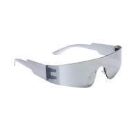 MHADBKH Eleganti e alla moda, stile punk, avvolgono intorno a occhiali da sole freddi per gli appassionati di sport all'aria aperta con lenti occhiali da sole per sport all'aria aperta, Argento
