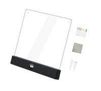 MHADBKH Interactive Light Up Sketch Pad con pennarelli forniti, nero | Interactive Light Up Sketch Pad con pennarelli e pannello forniti per l'istruzione dei bambini, decorazione domestica