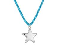 MHADBKH Moderna collana con ciondolo a forma di cuore, elegante collana in corda con ciondolo a forma di stella, gioiello in lega per gli appassionati di moda, Metallo, Nessuna pietra preziosa