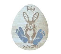MHADBKH Neonati Pasqua Impronta Arte Plauqe Multifunzionale Bambino Pasquale Impronta Mano Impronta Arte Cartello Arte Nursery Decors Infant Memory Craft