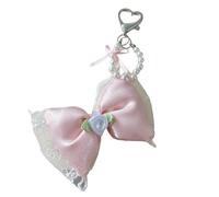 MHADBKH Ornamento a forma di fiocco realizzato a mano in tessuto robusto per una decorazione dolce ed elegante in camere da letto o studio per uso quotidiano, White flowers, Tessuto, Nessuna pietra