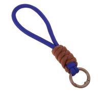 MHADBKH Portachiavi alla moda con cordino da polso, versatile, accessorio perfetto per custodia e chiavi dell'auto intrecciate, Blu scuro, Taglia unica