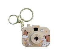 MHADBKH Portachiavi creativo con telecamera di proiezione Capybaras con proiettore in miniatura integrato per adulti e appassionati di anime, tangerine, ABS, Nessuna pietra preziosa