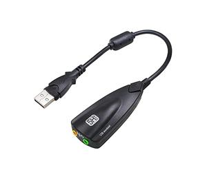 MHADBKH Pratiche schede audio esterne USB per cuffie da gioco Auricolare Laptop Nessun driver richiesto Scheda audio convertitore di canali 5Hv2
