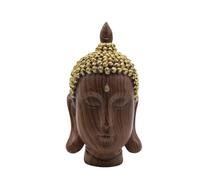 MHADBKH Resina Shakyamuni Buddha Testa Statua Scultura Religiosa Decori Desktop Per Casa E Ufficio Ambienti Spirituali Shakyamuni Buddha Statua