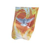 MHADBKH Sciarpa professionale per danza del ventre in chiffon colorato con bandiera di lode per recital ed eventi di culto chiffon velo per culto