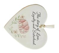 MHADBKH Set di ornamenti per albero di Natale in acrilico infrangibile che celebra l'amore e la lealtà decorazione dell'amicizia