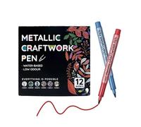 MHADBKH Set di pennarelli acrilici portatili in vari colori, resistenti allo sbiadimento, ideali per disegno professionale per adulti da colorare e per lavori artigianali