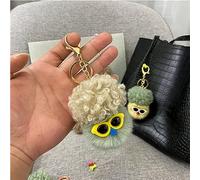 MHADBKH Studenti Zaino Ciondolo Catene Pelose Stress Relief Anelli Auto Carino Donne Accessori Borsa Novità promozionali Ciondolo Borsa Carino Peluche Portachiavi Charm