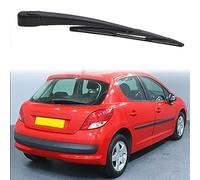 MHART Braccio e Spazzola Tergilunotto Posteriore per Peugeot 207 Fließheck 2006-2014, Gruppo Tergicristallo Posteriore Parti di Ricambio per Finestre di Pulizia in Gomma