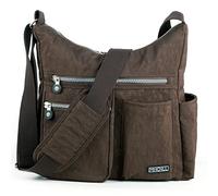 MHCNLL Borsa a tracolla con tasca RFID antifurto - Borsa leggera impermeabile da donna