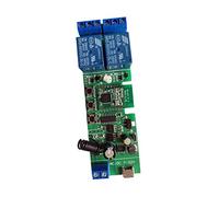 MHCOZY Interruttore relè Zigbee a 2 canali, modulo interruttore a contatto secco remoto wireless 12V, funziona con hub gateway Tuya Zigbee Alexa e Google Home