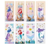 MHDAMAI Sacchetti in Cellophane Sirene Sacchetti di Regalo 50 Pezzi Sacchetto Porta Caramelle Biscotto Sacchetti Borsa di Regalo per Natale Festa Partito Nozze Pasqua Feste di Compleanno