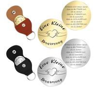 MHDUYEG Portafortuna Donna Uomo 4 Pezzi Portafortuna da Regalare, Portafortuna Regali per Fidanzato Amicizia Portachiavi Portafortuna Regalo di incoraggiamento scolastico per Amico, Famiglia