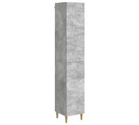 Mhdvray Set di 2 armadi in legno grigio cemento con mensola da parete | Versatile set di mobili per soggiorno e corridoio. La combinazione tra cassettiera e mensola da parete crea uno spazio di