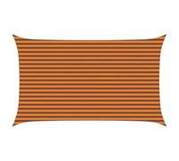 Mhdvray Tenda parasole ad angolo retto, 5 x 3 m, in poliestere Oxford, per terrazza, giardino e balcone, paravento, con anelli a D e corde, arancione e marrone