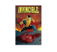 MHEGSNGA Invincible - Poster su tela per camera da letto, stile vintage, 30 x 45 cm, senza cornice