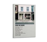MHEGSNGA Mumford & Sons - Poster vintage con scritta "Sigh No More", decorazione artistica per camera da letto, 40 x 60 cm, con cornice