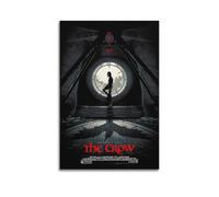 MHEGSNGA Poster su tela con motivo "The Crow", decorazione artistica per camera da letto, stile vintage, 30 x 45 cm, senza cornice