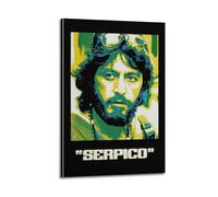 MHEGSNGA Serpico, poster artistico vintage, decorazione per la stanza, decorazione estetica per camera da letto, poster su tela per camera da letto, 40 x 60 cm, con cornice