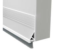 Mhekrep Paraspifferi per porte, 100 cm, 2025, guarnizione a spazzola, autoadesiva, bianca