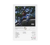 MHFDC J. Cole - Poster su tela con copertina di album Forest Hills Drive 2014, decorazione per camera da letto, ufficio, stanza, regalo, 40 x 60 cm