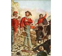 MHFFDYIV Dipinti Famosi Poster Quadri Moderni Poster Moderni Garibaldi e la moglie Anita in difesa di Tancredi Scarpelli per Decorazioni per la Casa 60x90cm