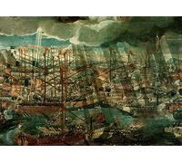 MHFFDYIV Famoso Stampe Artistiche Poster Estetico Allegoria della Battaglia di Lepanto di Paolo Veronese per la Decorazione Domestica dell'ufficio 60x90cm