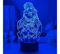 MHJXBJ Genshin Impact Raiden Shogun Night Light 3D LED Game Inazuma Character Lamp Birthday Gift Bedroom Decoration, 1465