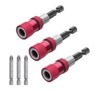MHMondawn Set di 3 punte per cartongesso, a sgancio rapido, magnetico, regolazione della profondità della vite, attacco esagonale da 1/4", porta inserti magnetico