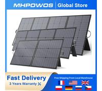 MHPOWOS 400W 220W 110W Pannello solare portatile Pannello solare pieghevole Caricatore solare mobile per campeggio RV Giardino Tetto Illuminazione domestica