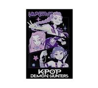 MHTHFD Poster su tela del film Cacciatori di Demoni KPop 2, decorazione artistica da parete per soggiorno e camera da letto, 20 x 30 cm